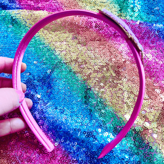 Pink hair band