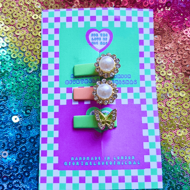 Mini glam clips