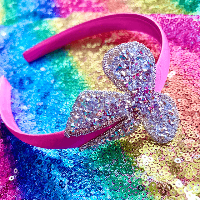Pink hair band