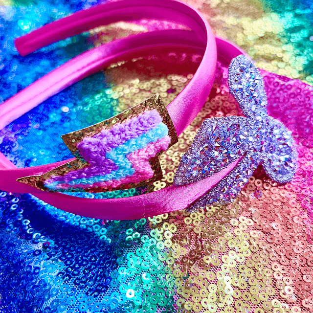 Pink hair band